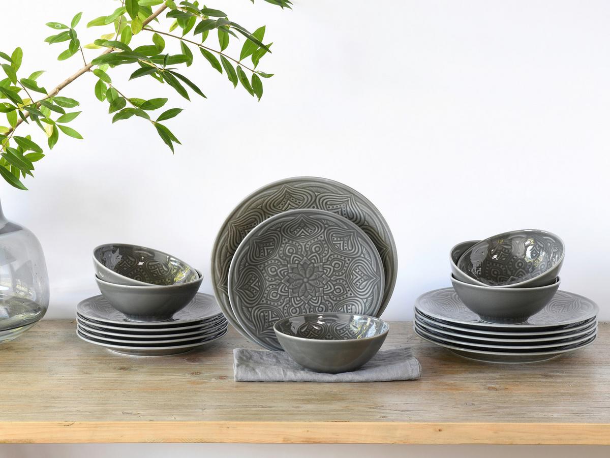 Tafelservice 21627 - Grau, Basics, Keramik (66/28,5/28cm) - Creatable