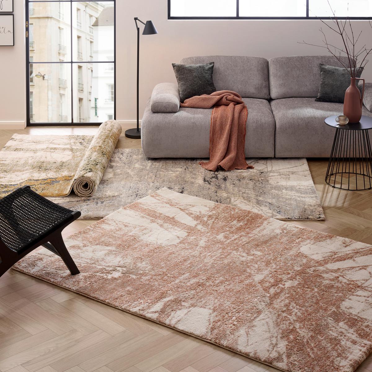Webteppich My Bologna - Cognac/Creme, LIFESTYLE, Textil (80/150cm) - Obsession