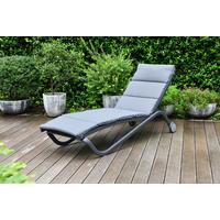 ZÁHRADNÉ LEŽADLO OTTI - sivá/antracitová, Basics, kov/textil (211/44/75cm) - Mömax