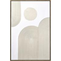 Obraz na plátně Denise, 60/90 cm - bílá/přírodní barvy, dřevo/textil (60/90cm) - Premium Living