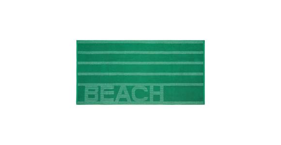 Strandtuch Beach - Grün, MODERN, Textil (75/150cm) - Luca Bessoni