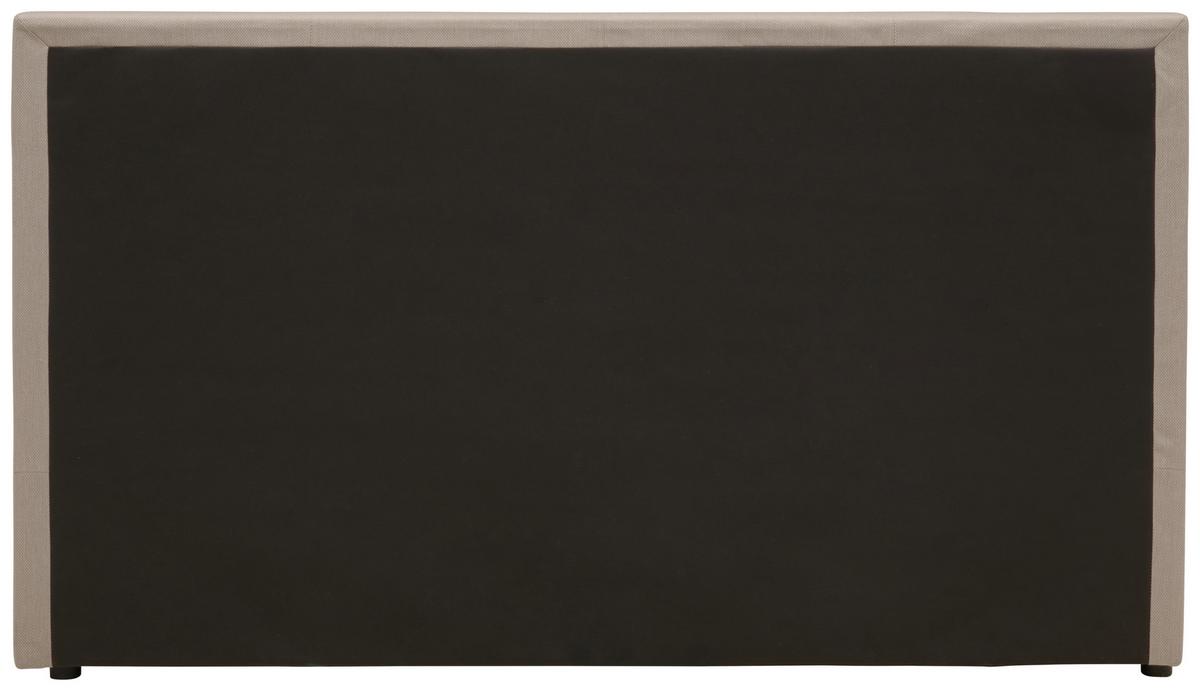 Boxbett mit Topper 200x200 cm Carolina - Sandfarben/Schwarz, Basics, Holz/Textil (200/200cm) - P & B