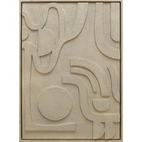 Obraz na plátně MIKE, 50x70x3cm - přírodní barvy/světle hnědá, Moderní, kompozitní dřevo/textil (50/70/3cm) - Mömax