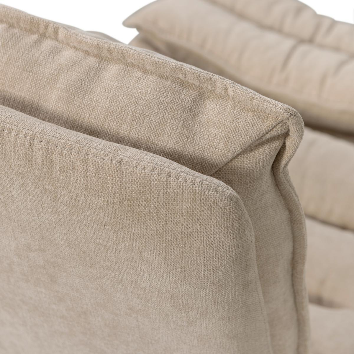 Sesselset Kube Naturfarben B: 77cm - Schwarz/Naturfarben, Design, Textil (77/97/69cm) - Livetastic