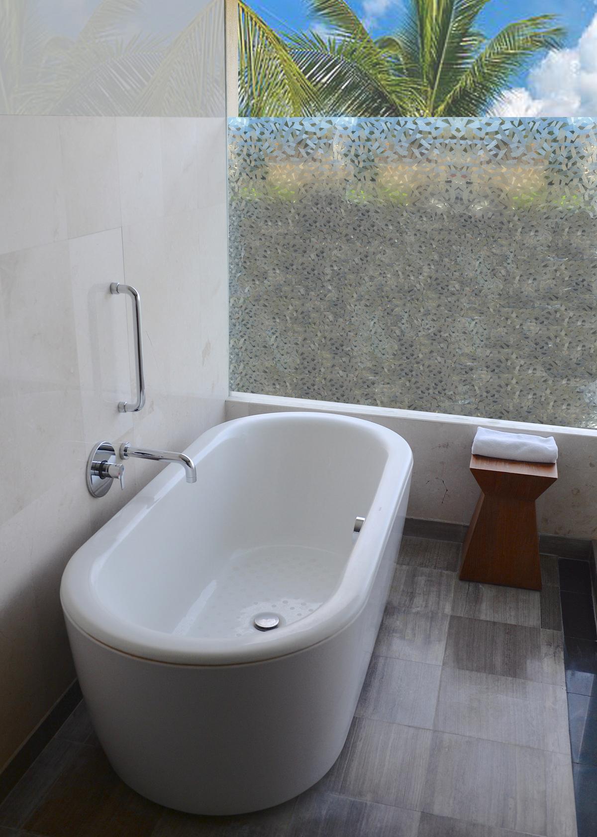 Fensterfolie Statisch Haftend Geomag-Design 150x67,5 Cm - Transparent, KONVENTIONELL, Kunststoff (67,5/150cm)