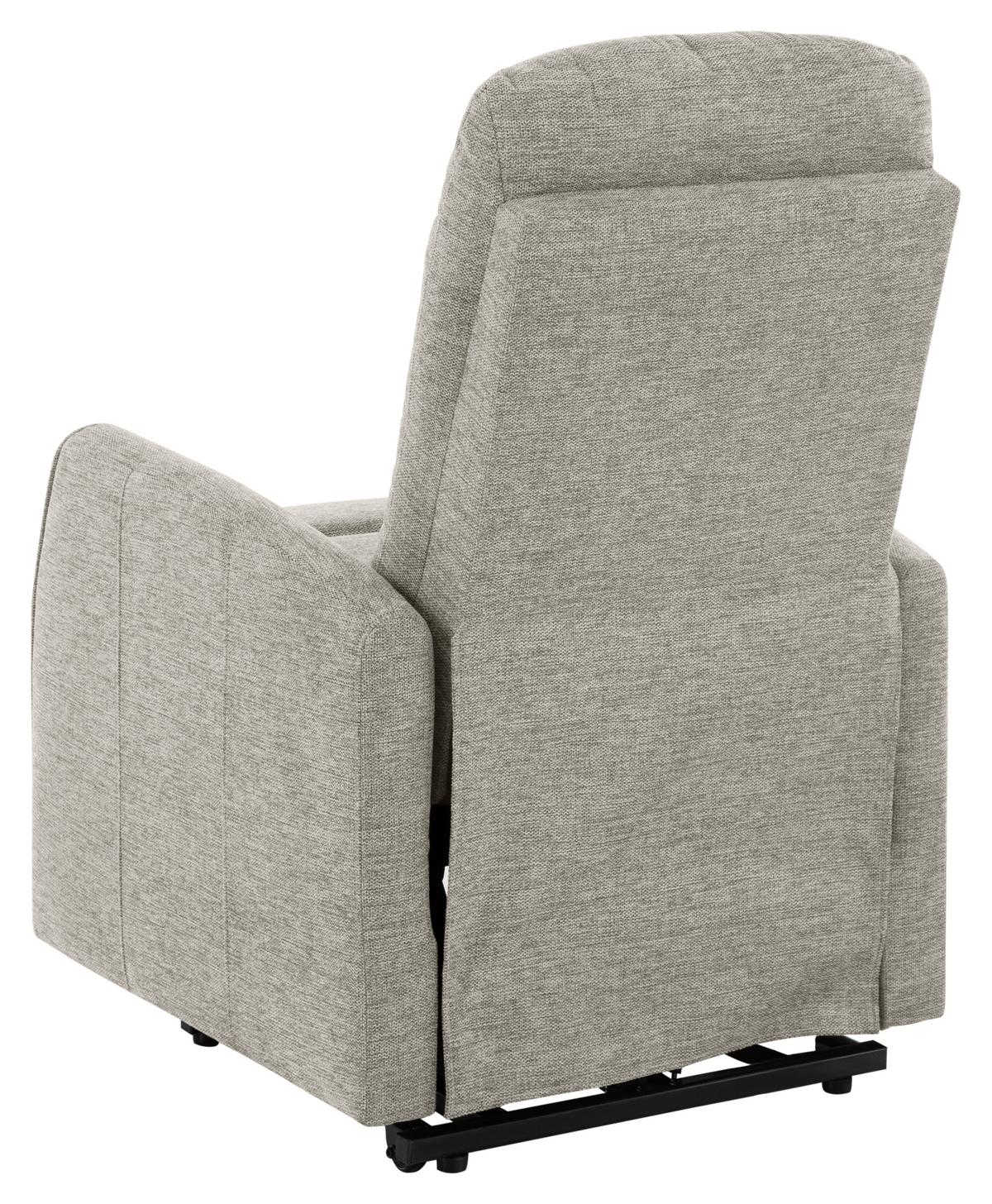 Televízne kreslo ATHEN, s pomocou pri vstávaní - taupe, Modern, kov/drevo (67,5/107/88,5cm)