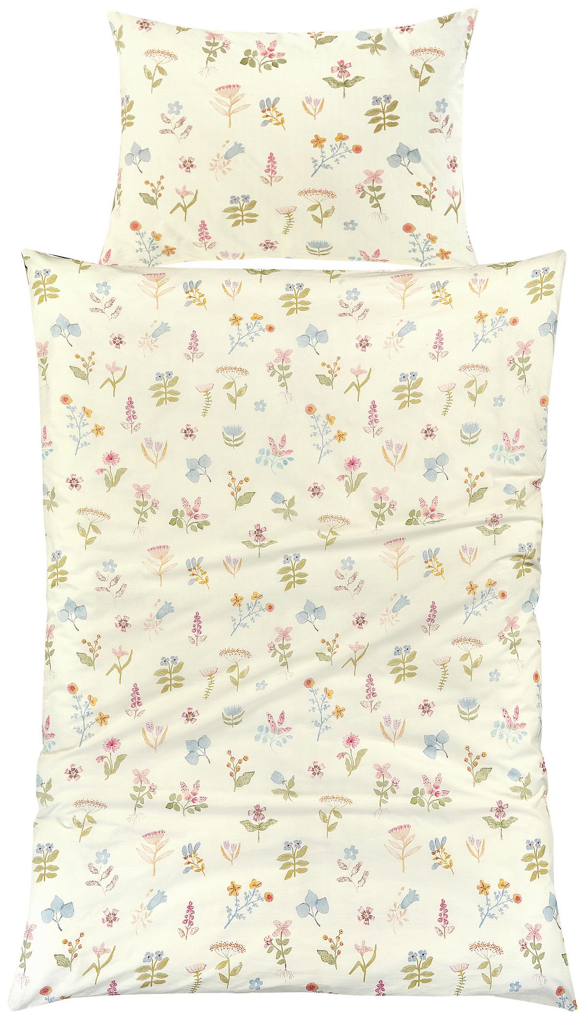 Bettwäsche Lauren - Pink/Pastellblau, MODERN, Textil - Luca Bessoni