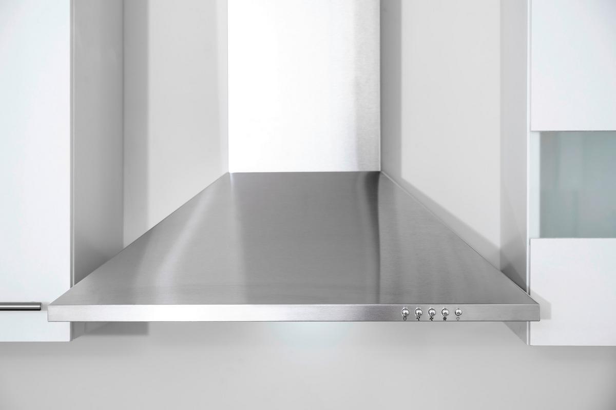 Küchenzeile Economy Mit Geräten 280 Cm Weiß/nussbaum Dekor - Nussbaumfarben/Weiß, Basics, Holzwerkstoff (280cm) - Respekta