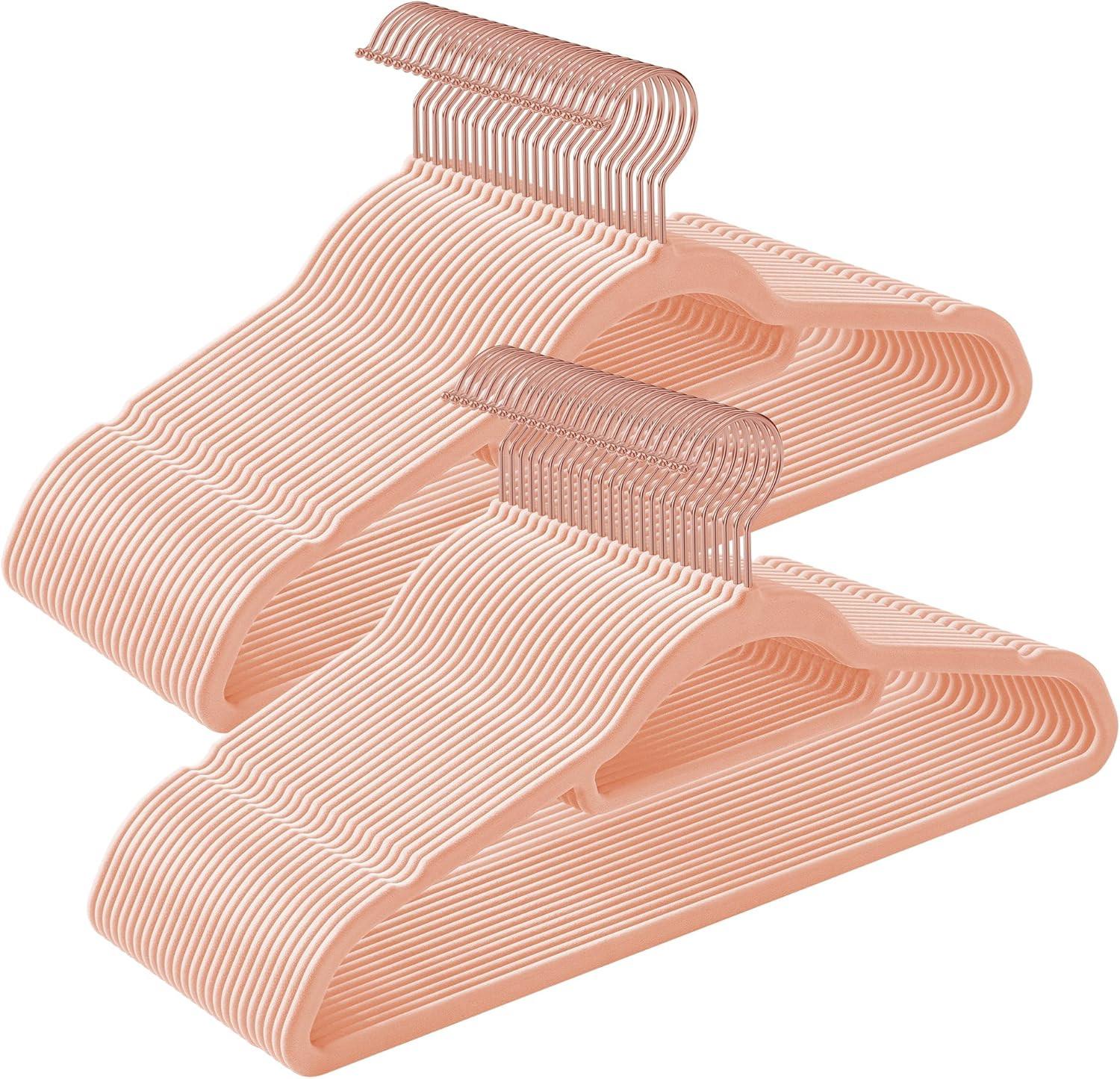 Kleiderbügel Pink B: 42,7 cm - Pink, Basics, Kunststoff/Metall (42,7/22/0,6cm)