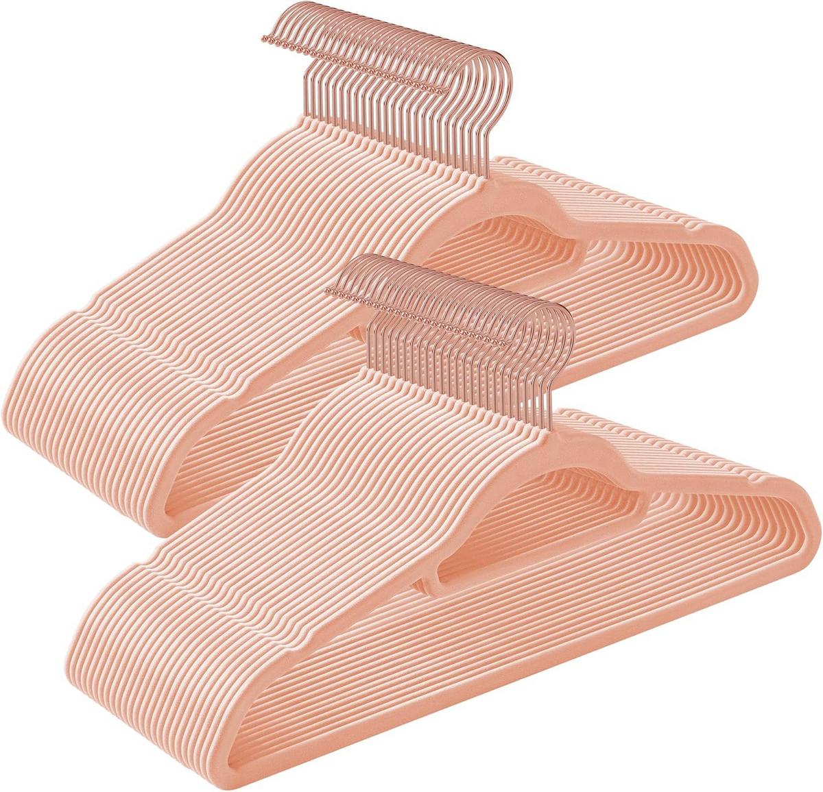 Kleiderbügel Pink B: 42,7 cm - Pink, Basics, Kunststoff/Metall (42,7/22/0,6cm)