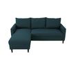 Ecksofa tweety Petrol 192x138 cm - Petrol/Schwarz, Basics, Textil (192/138cm) - P & B