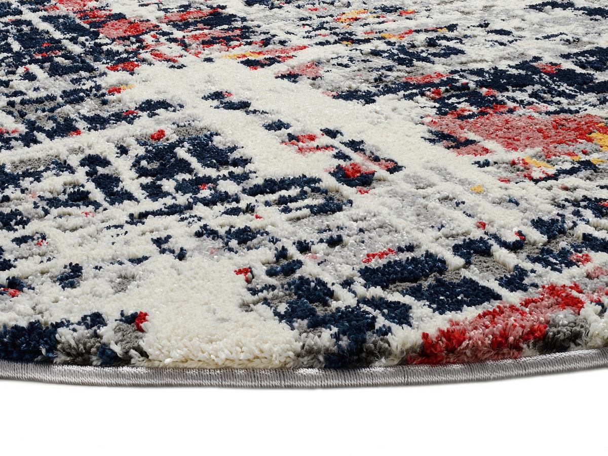 Webteppich Multicolor Timeline Firework Rund ⌀ 160 cm - Multicolor, Design, Textil (160cm) - Novel