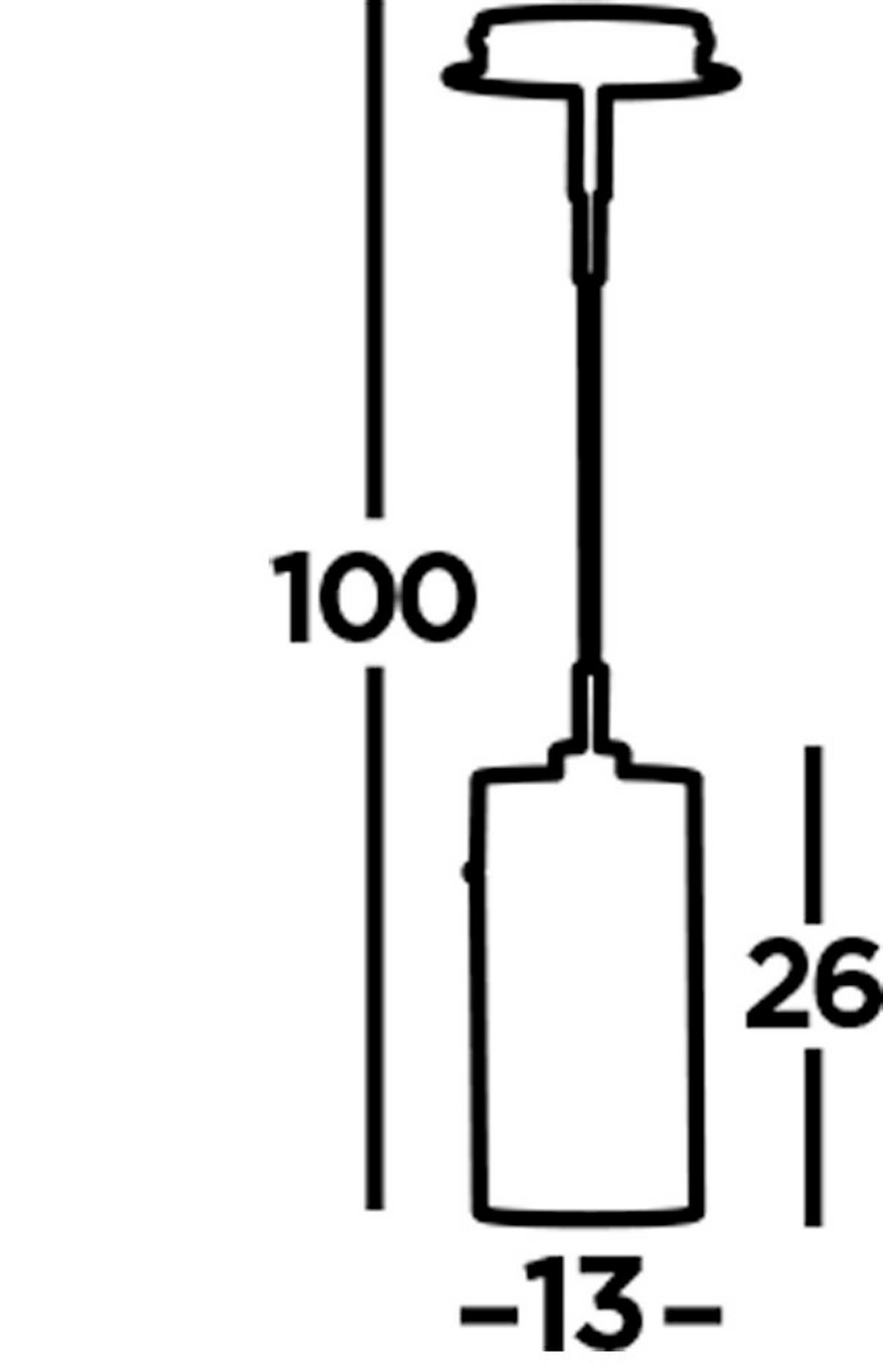 Hängeleuchte Duo Ll Pendant 2301sm - Chromfarben/Silberfarben, Basics, Glas/Metall (13/26cm)