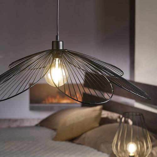 Hängeleuchte 4099/S - Schwarz, Design, Metall (83/107cm)