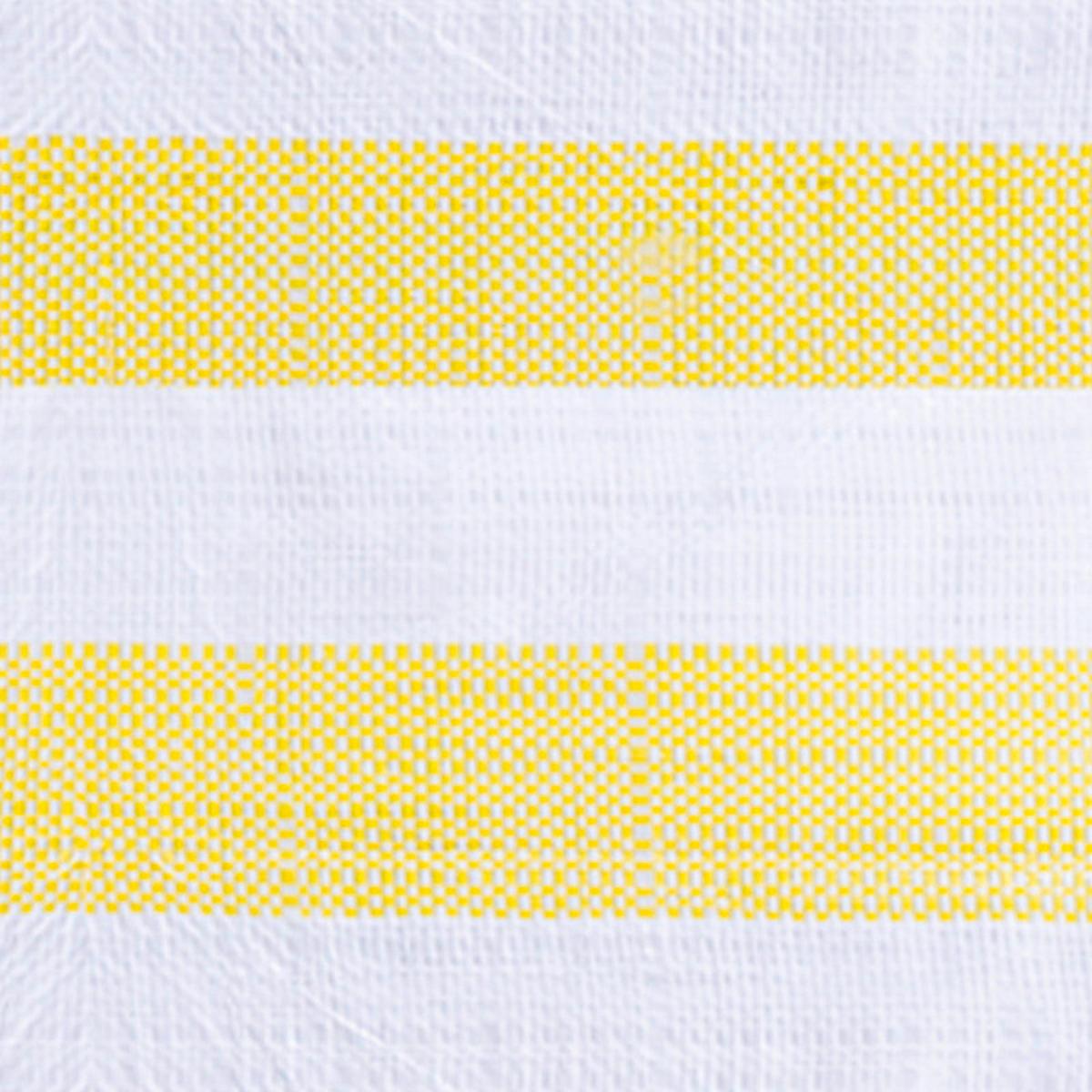 Sichtschutz Balkonblende Ibiza 0,9x5m, - Gelb/Weiß, Basics, Kunststoff (500/90cm) - Windhager