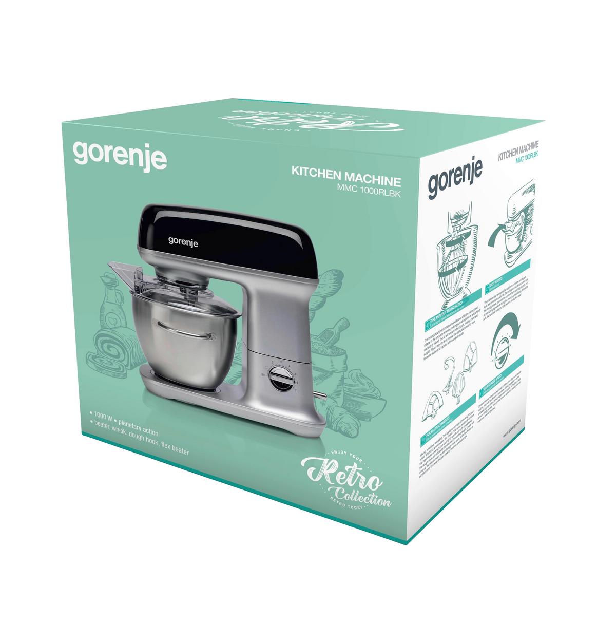 Küchenmaschine Mmc1000rlbk - Edelstahlfarben/Silberfarben, MODERN, Metall (36/37,2/27cm) - Gorenje