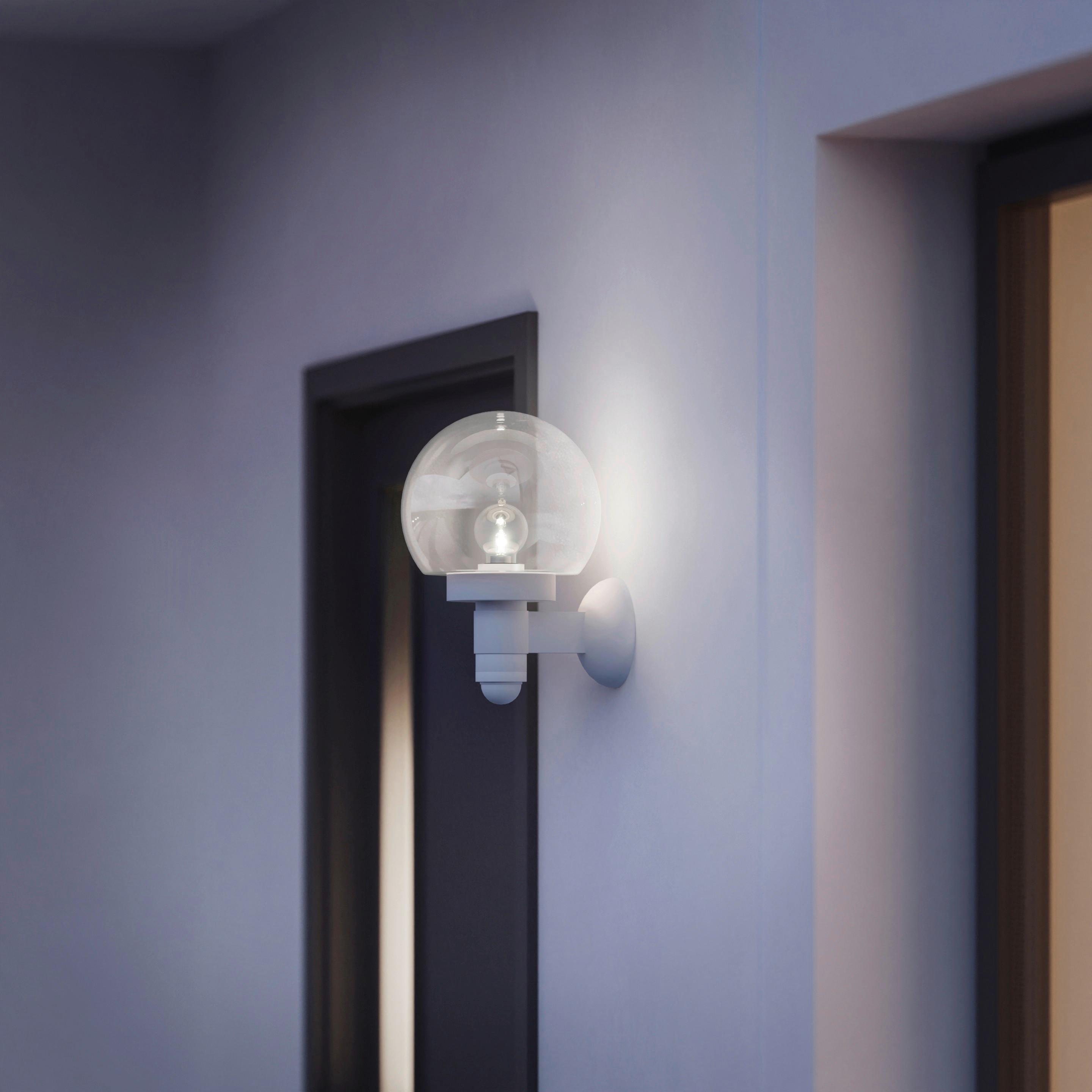 Außenwandleuchte L 115 S Weiß - Weiß, Design, Kunststoff (25,7/21,5/33cm) - Steinel