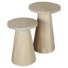 Beistelltischset Cone 2-teilig Weiß - Weiß, Design, Holz (30/40/40/60/50cm) - MID.YOU