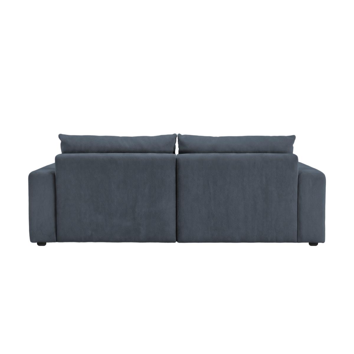 Megasofa Mega Chenille blau, B: 255cm - Blau/Schwarz, Trend, Textil (255/94/126cm) - Luca Bessoni