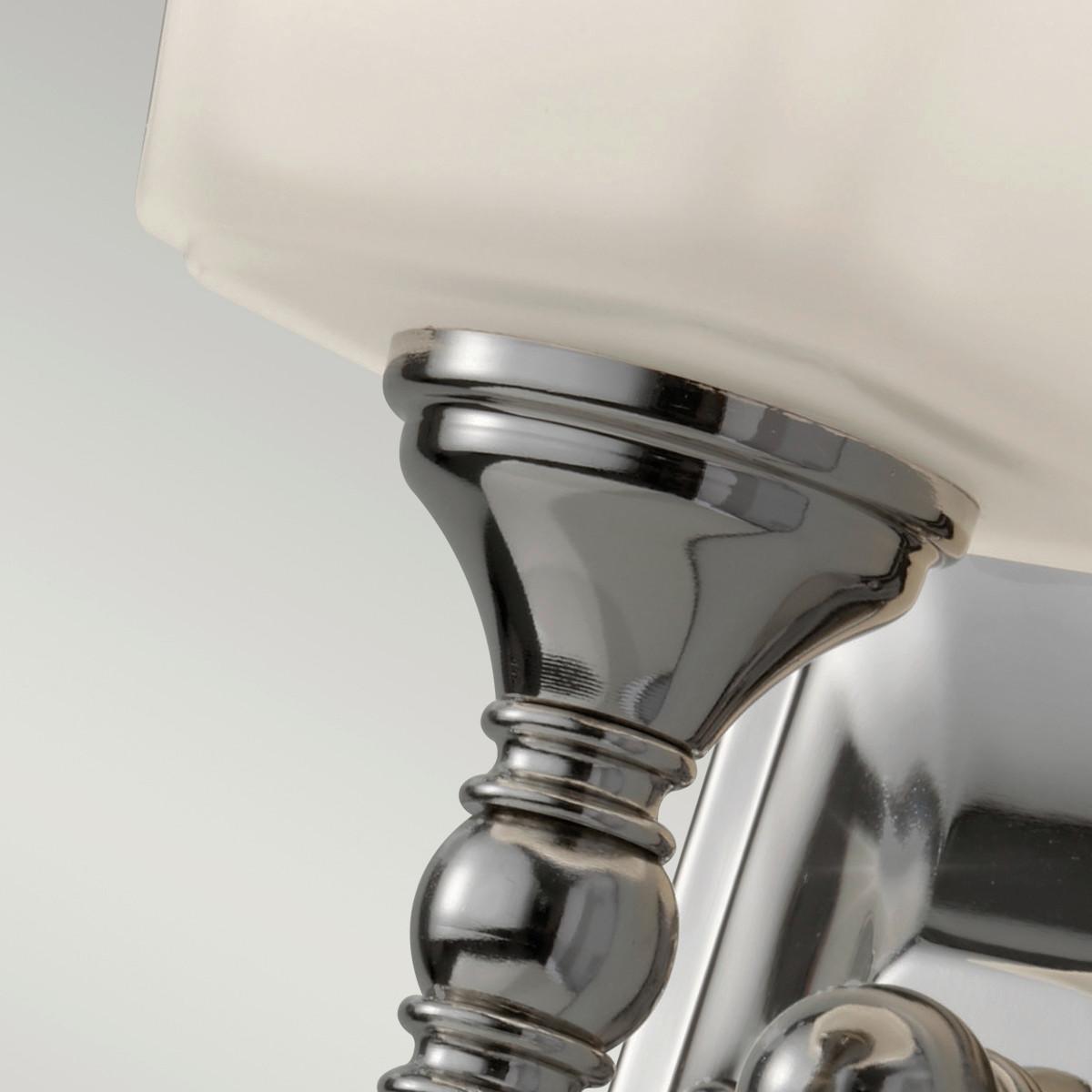 Bad-wandleuchte Concord Ip44 1-Flammig, In Chromfarben - Chromfarben, Natur, Glas/Metall (11.7/25.7/15.2cm) - Elstead Lighting