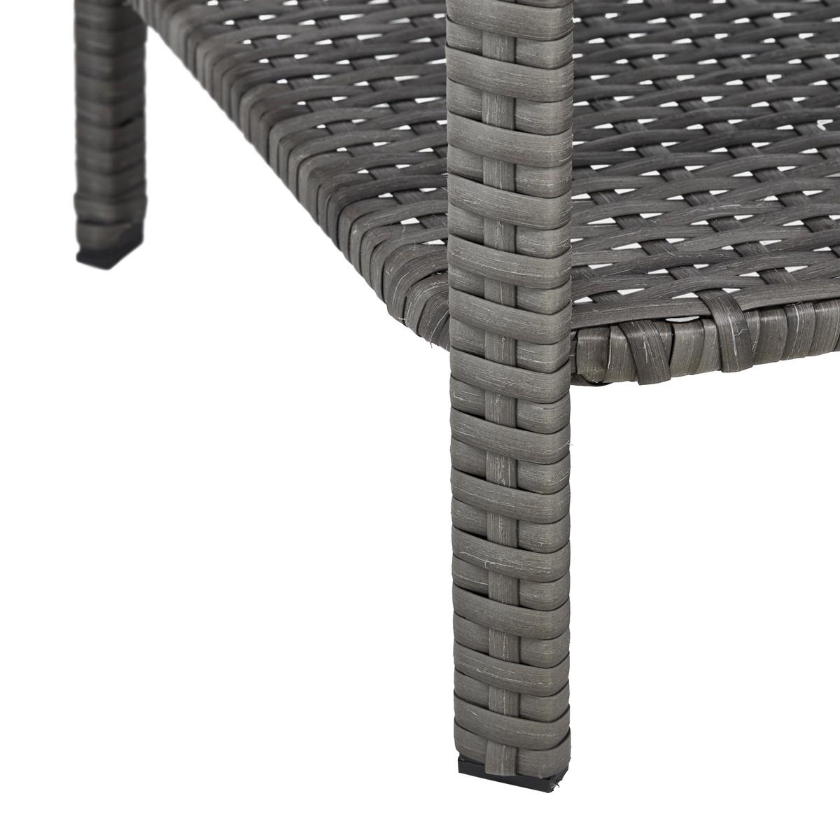 TERASOVÁ SEDACÍ SOUPRAVA PADUA - šedá/černá, Moderní, kov/textil - Mömax