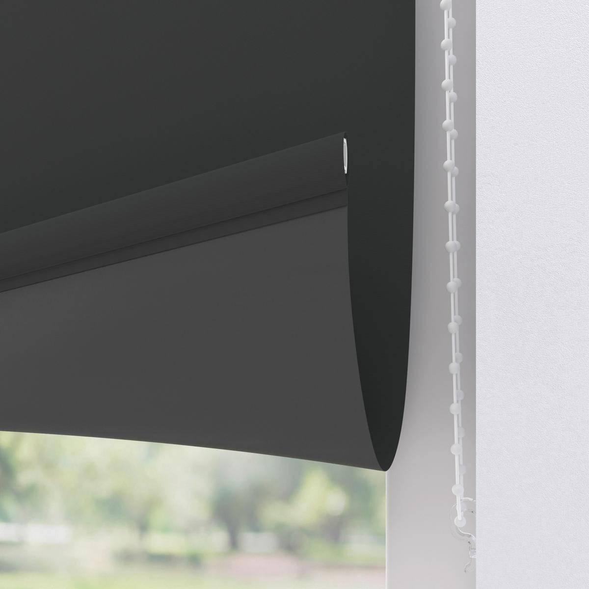 Verdunkelungsrollo 100x190 cm mit Kettenzug - Anthrazit, Basics, Textil (100/190cm)
