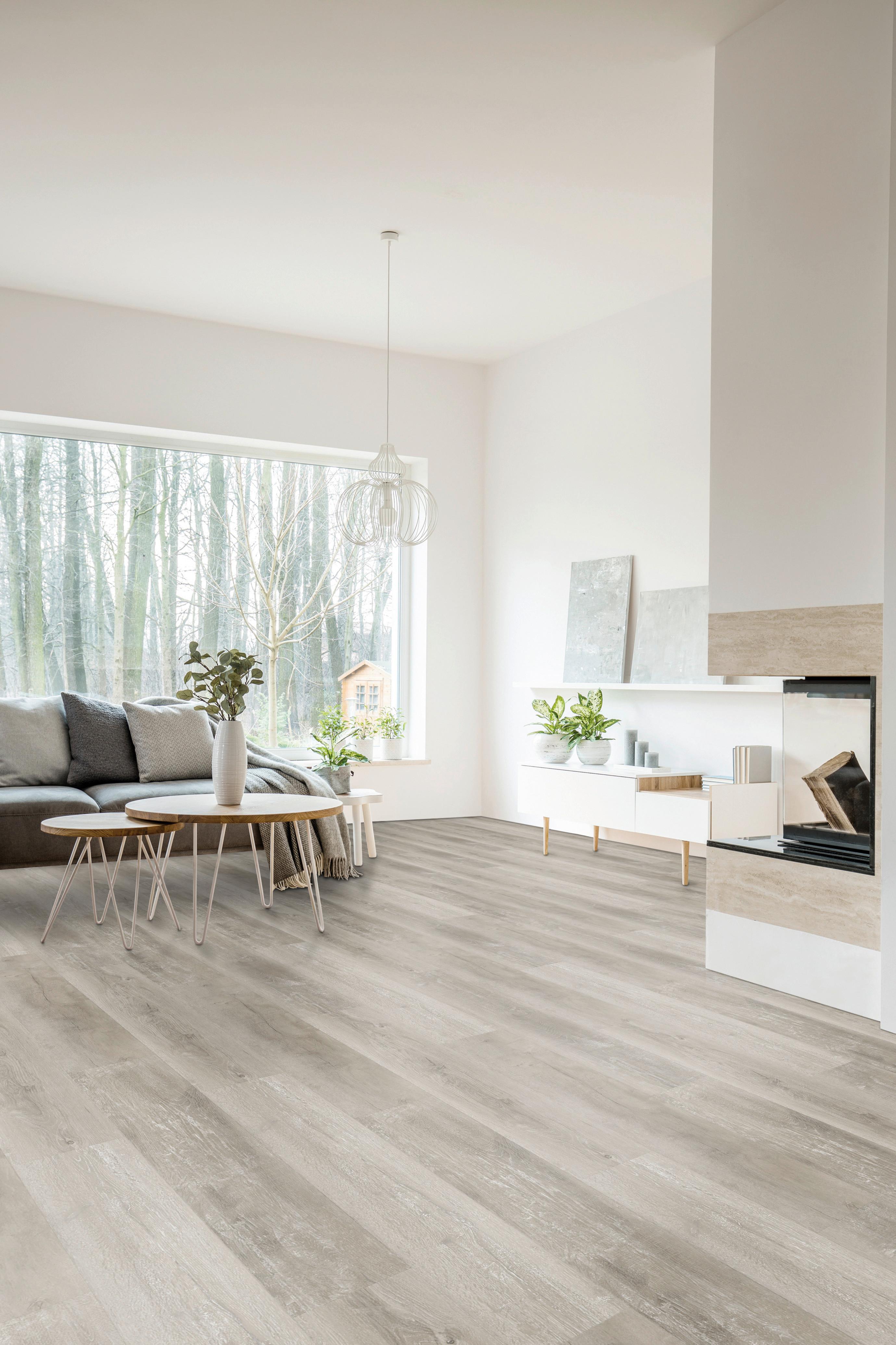 Vinylboden Eichefarbe Landhausdiele - Eichefarben, Basics, Kunststoff (18,2/122/0,45cm)
