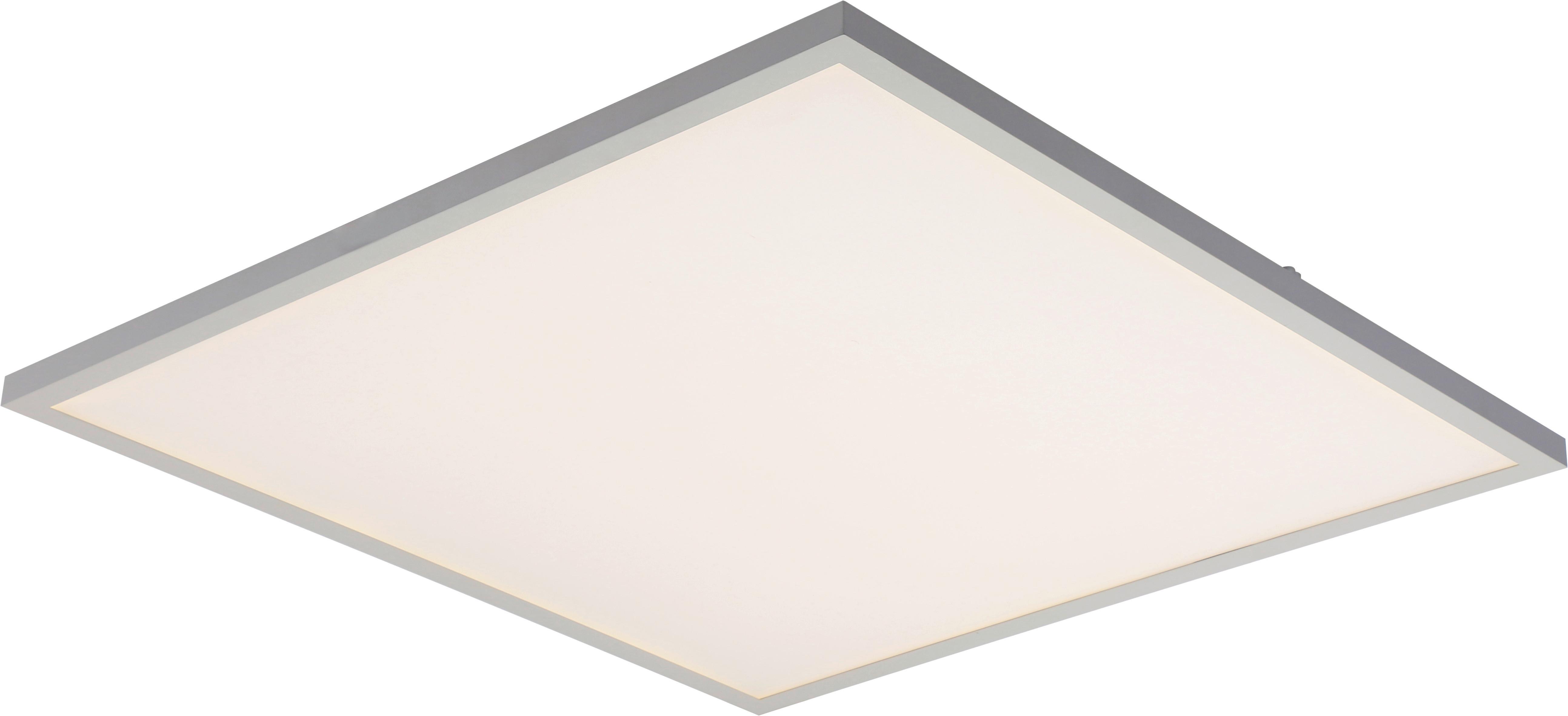 LED-Deckenleuchte Severin L: 30 cm - Silberfarben/Weiß, MODERN, Metall (29,5/29,5/6cm) - Luca Bessoni