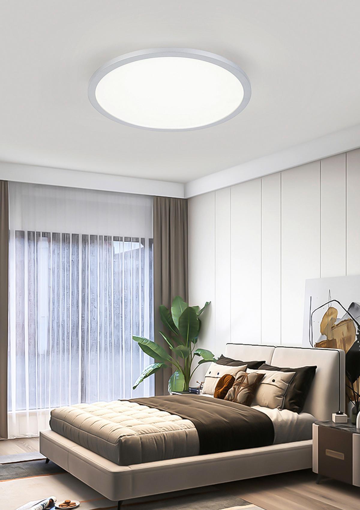STROPNÍ LED SVÍTIDLO IMO - bílá/barvy stříbra, Romantický / Rustikální, plast (40/5cm) - Mömax
