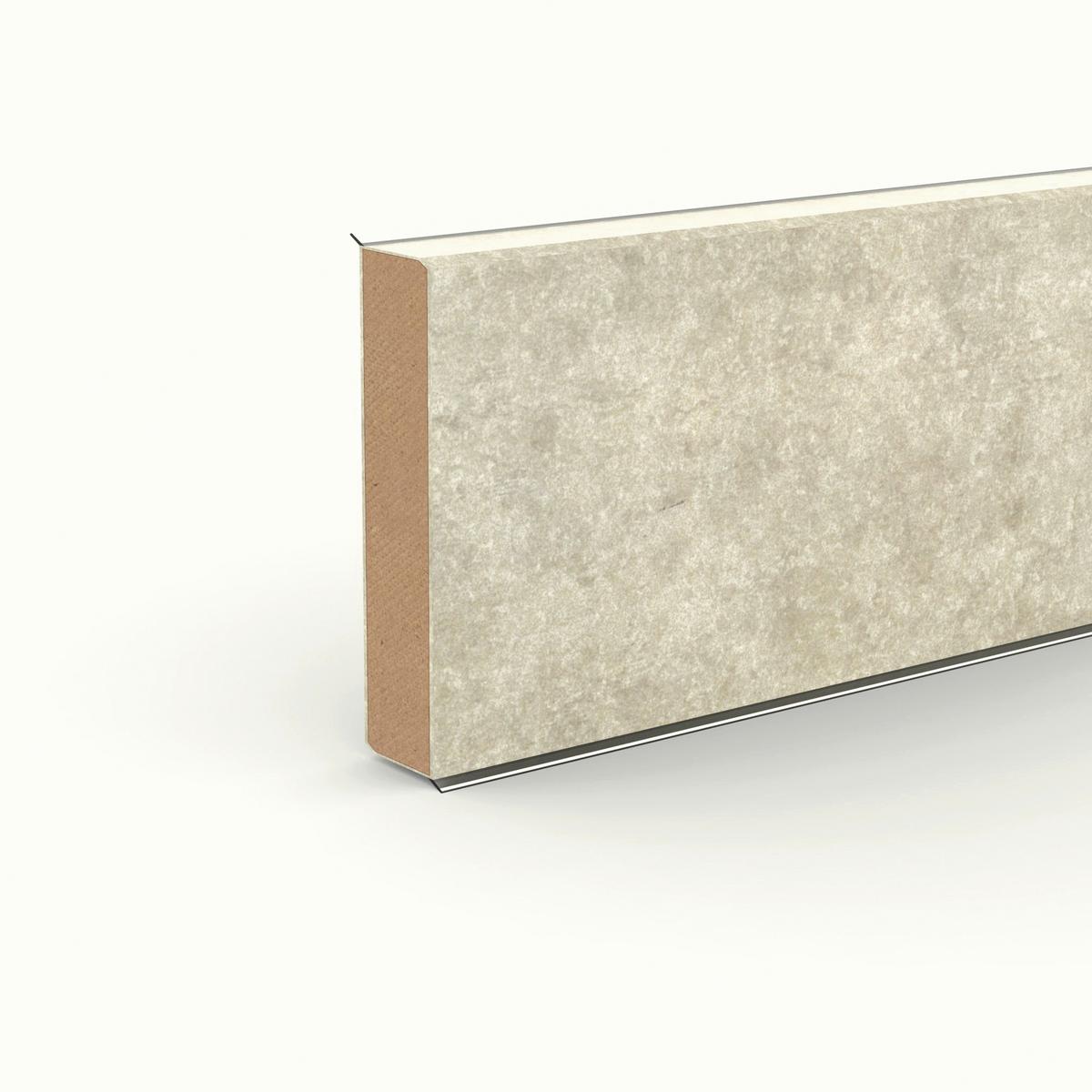 Sockelleiste Doellken Cubu60 Azurre - Beige, Basics, Holzwerkstoff (250/1.3/6cm)