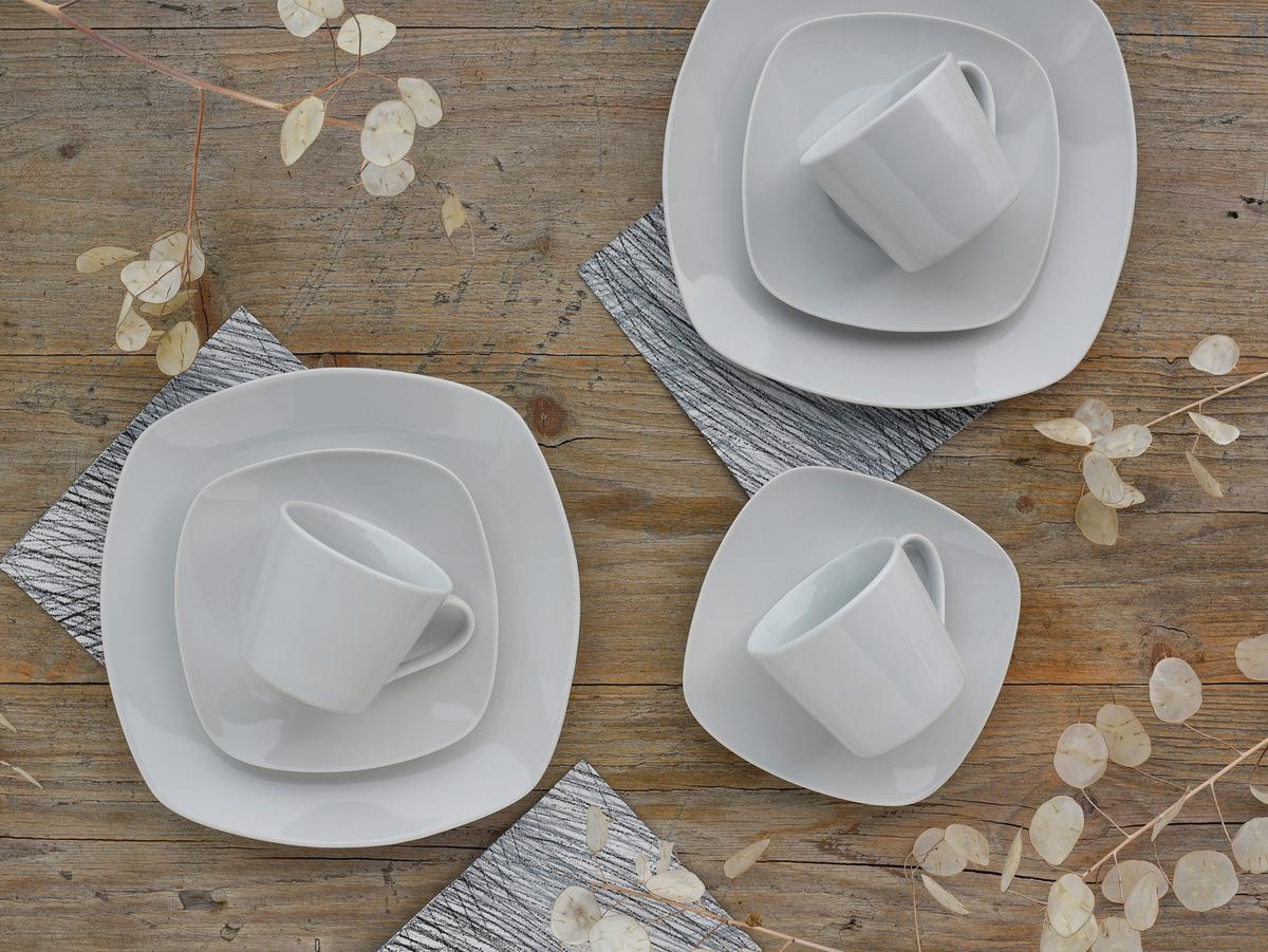 Kaffeeservice Amelie Porzellan 6 Personen - Weiß, Basics, Keramik - Creatable