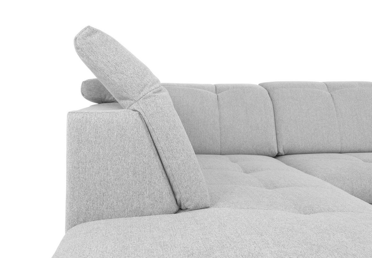 Wohnlandschaft Ramzes Hellgrau U: 215x328x173 cm - Hellgrau/Grau, Design, Textil (215/328/173cm) - MID.YOU