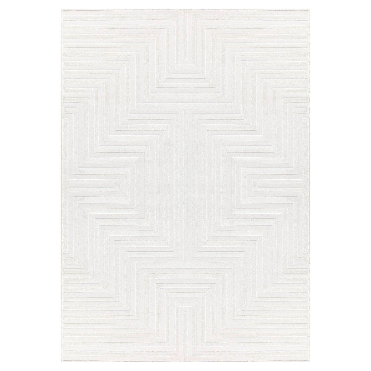Webteppich Sahara - Creme, Design, Textil (80/150cm) - Novel