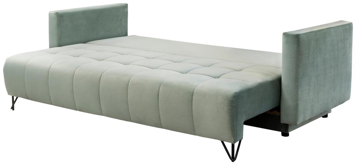 ROZKLADACIA POHOVKA Alida, sivozelená - Basics, textil (227/87/102cm)