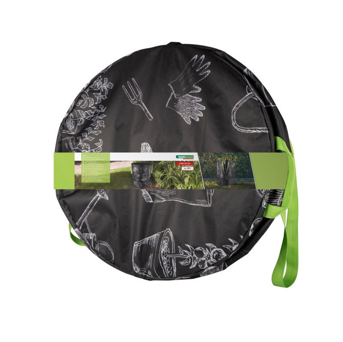 Gartenabfallsack Garten Pop-Up Bag Motiv 180 L - Schwarz, Basics (50/67cm) - Windhager