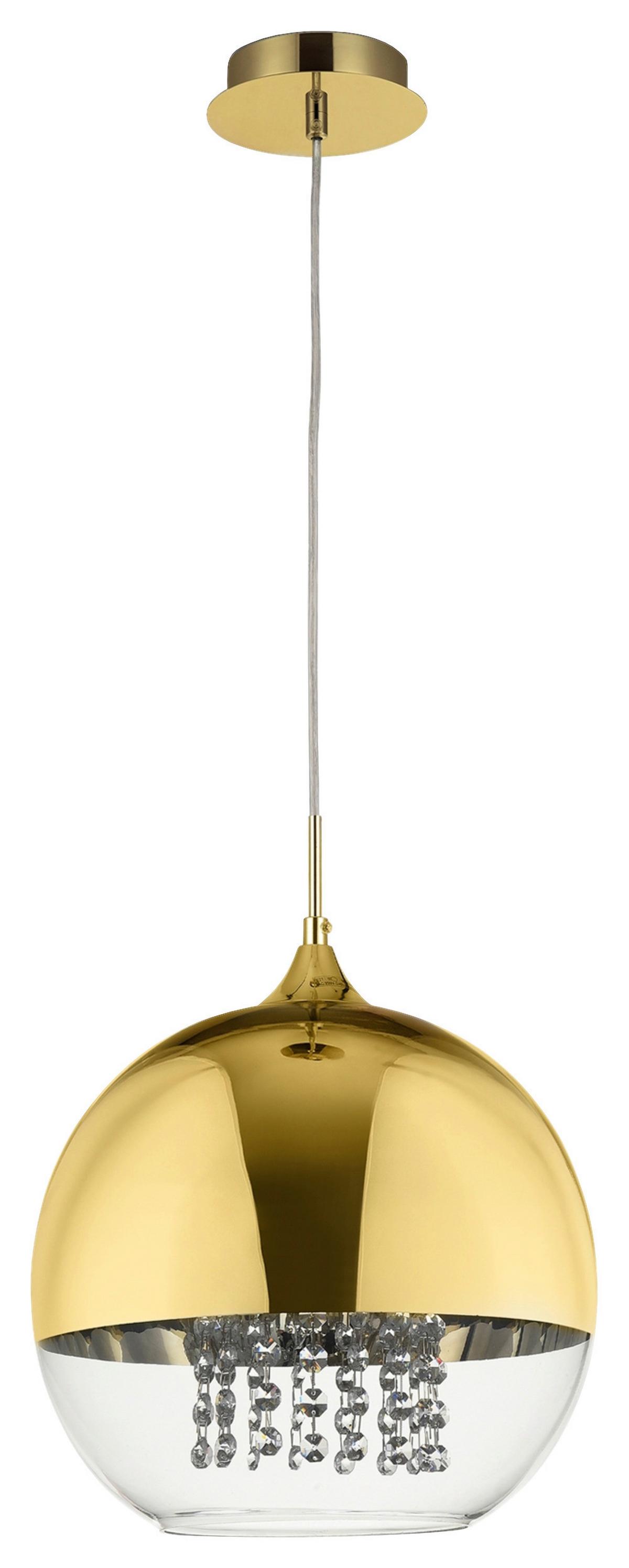 Pendelleuchte Fermi - Goldfarben, Basics, Glas/Metall (30/28/30cm) - MAYTONI