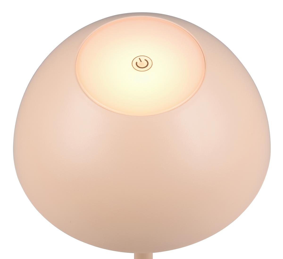 Akku-tischleuchte R54106166 Ricardo - Sandfarben, Trend, Kunststoff (13,5/30cm)