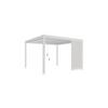 Pavillon-Seitenteil 113x235cm Wetterfest - Weiß, Basics, Metall (113/235/10cm) - Gardenson