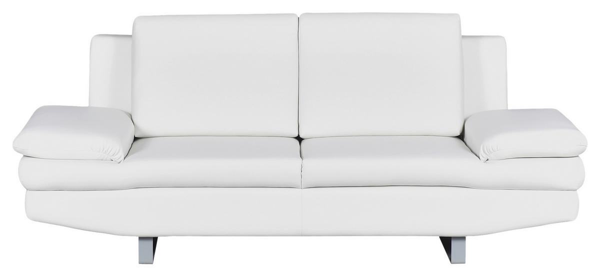 2-Sitzer-Sofa Jovanna, Weiß B: 198 cm - Weiß/Grau, Design, Textil (198/78/88cm) - MID.YOU