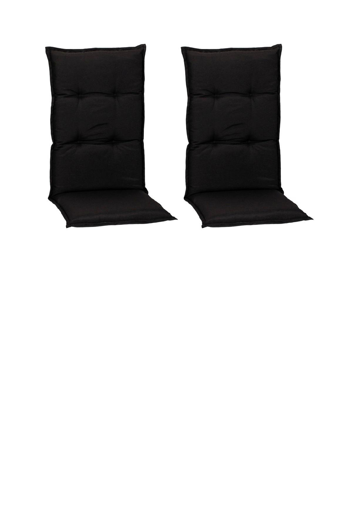 Hochlehner Auflagen 2er-Set Trabzon 118x46x8cm Anthrazit - Anthrazit, Basics, Textil (118/46/8cm) - Gardenson