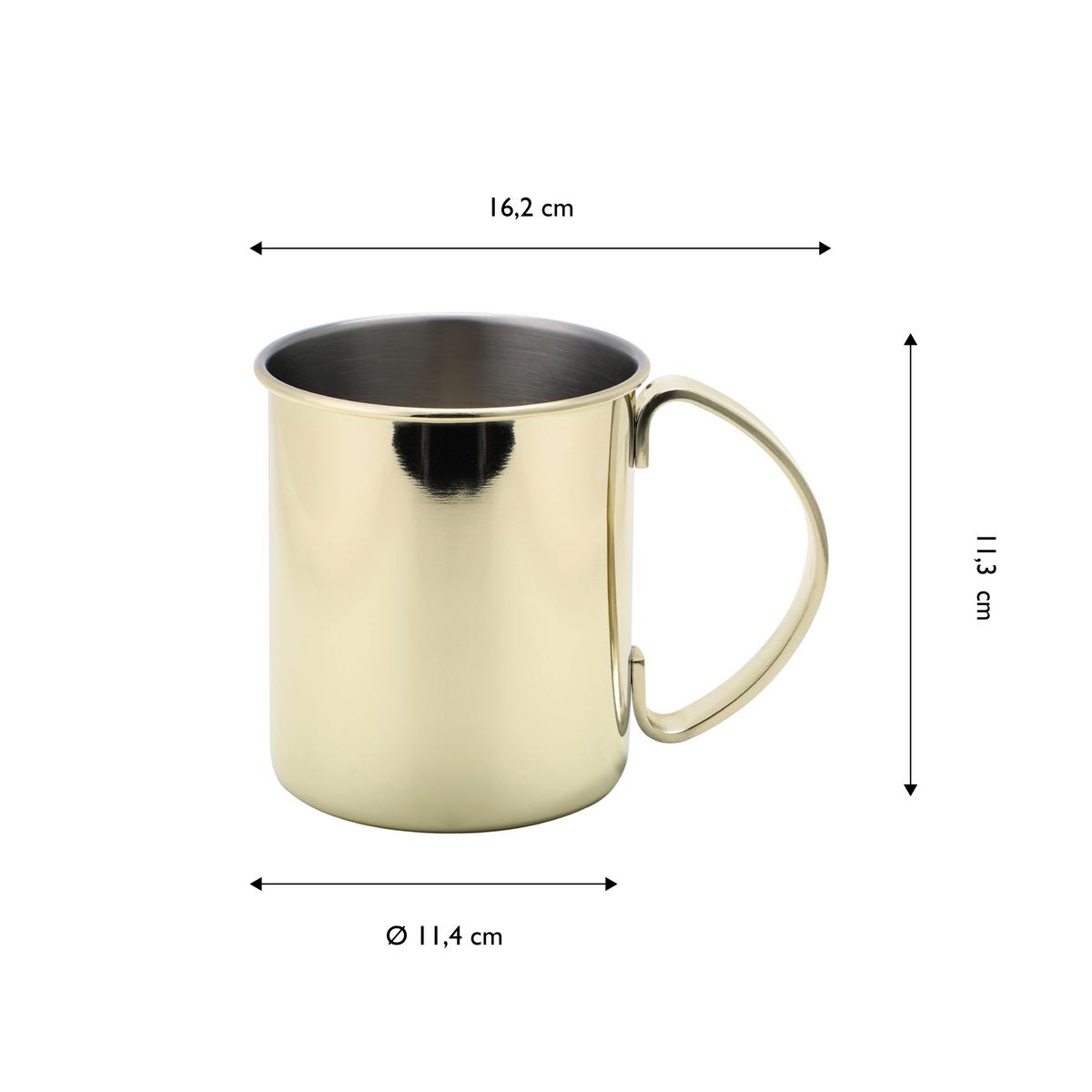 Becherset Ew-mm-1003g - Goldfarben, Basics, Metall (16.2/11.4/11.3cm) - Echtwerk