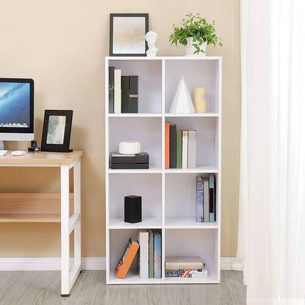 Bücherwand B: 65,5 cm Weiß - Weiß, Basics, Holzwerkstoff (65,5/129,5/30cm) - Boxxx