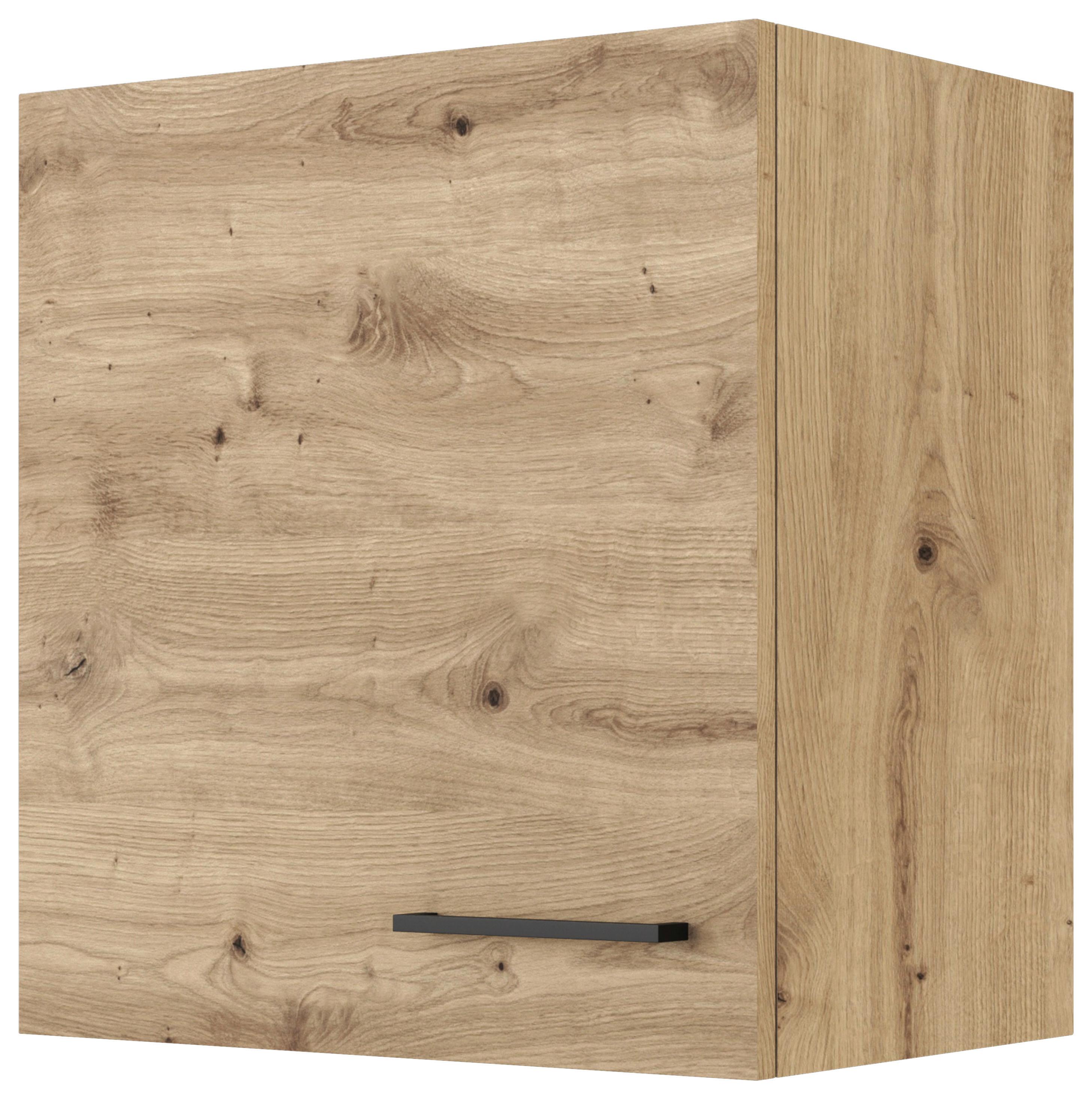 KUCHYŇSKÁ HORNÍ SKŘÍŇKA CARA H 50 - černá/dub artisan, Konvenční, kov/kompozitní dřevo (50/54,8/32cm) - FlexWell