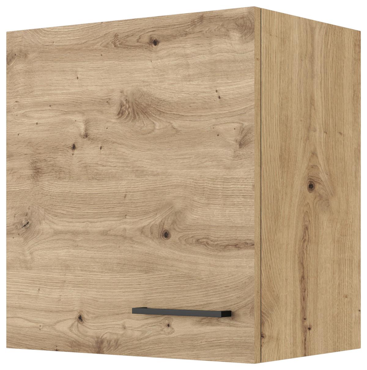 HORNÁ KUCHYNSKÁ SKRINKA CARA H 50 - čierna/dub artisan, Konventionell, kov/kompozitné drevo (50/54,8/32cm) - FlexWell