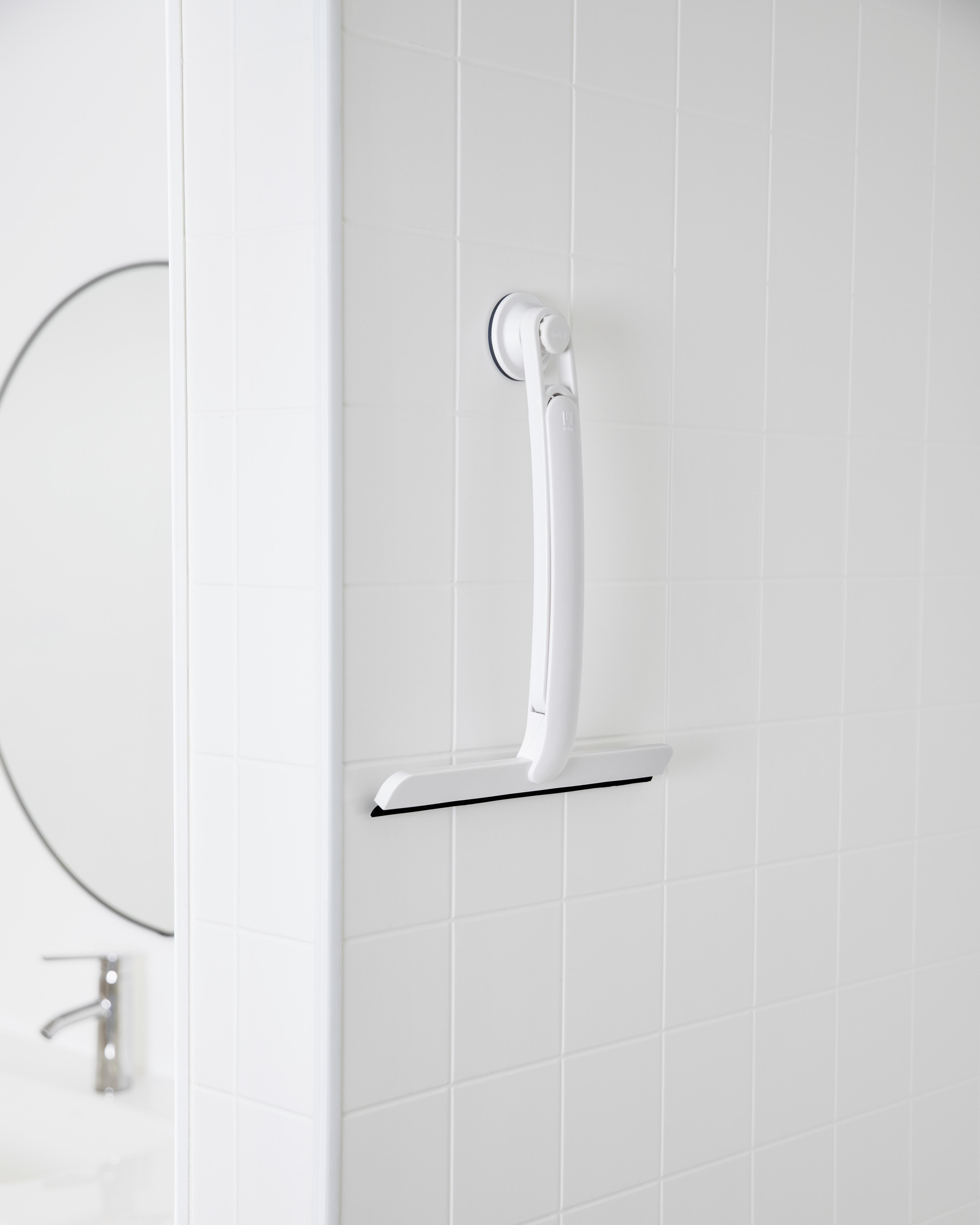 Koupelnová Stěrka Easy - bílá, Moderní, plast (29,2/26,4/4cm) - Premium Living