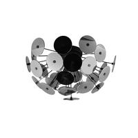Deckenleuchte 609900357 Discalgo - Chromfarben/Schwarz, Design, Glas/Metall (54/30cm) - Trio Leuchten