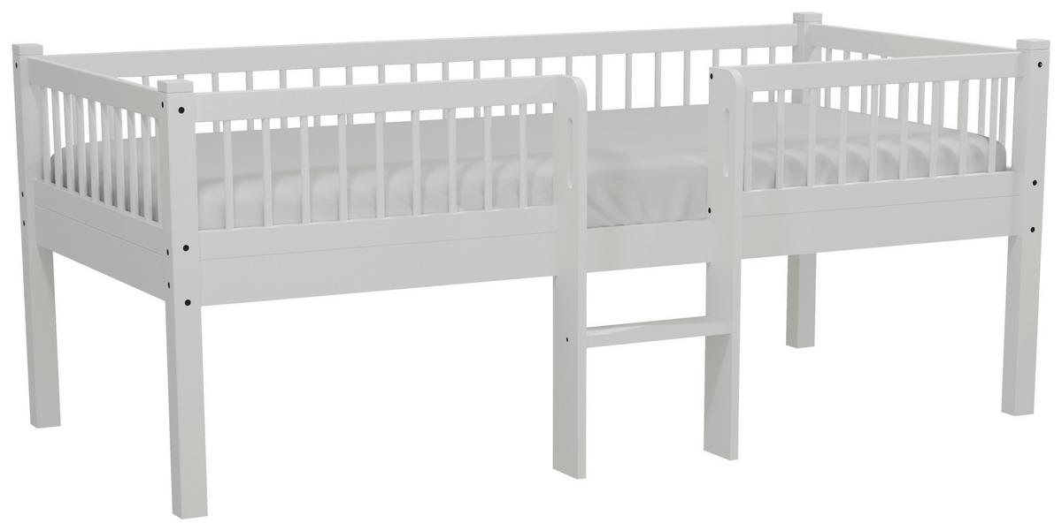 SPIELBETT Forrest Weiß 90x200cm - Weiß/Naturfarben, MODERN, Holz (90/200cm) - Vipack
