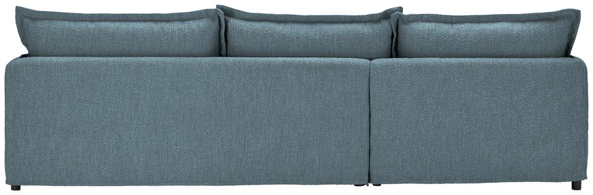 Ecksofa Toscana - Blau/Schwarz, Trend, Textil (165/295cm) - Livetastic