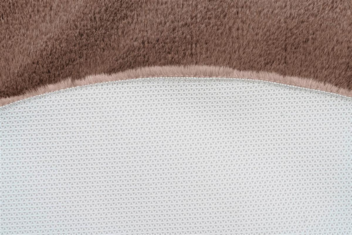 Hochflorteppich Rabbit Beige, D: 100 Cm - Beige, KONVENTIONELL (100cm)