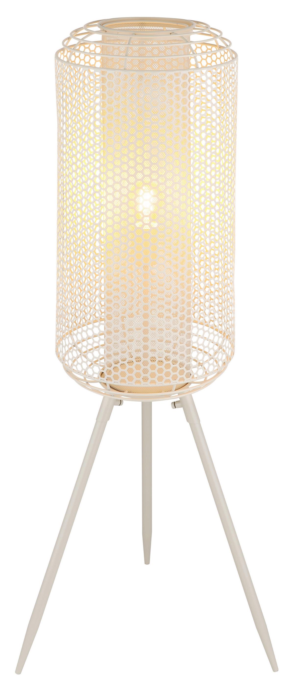 Stehleuchte Exkl. 1xe27, 40w - Creme, Design, Metall (30/110cm) - Globo